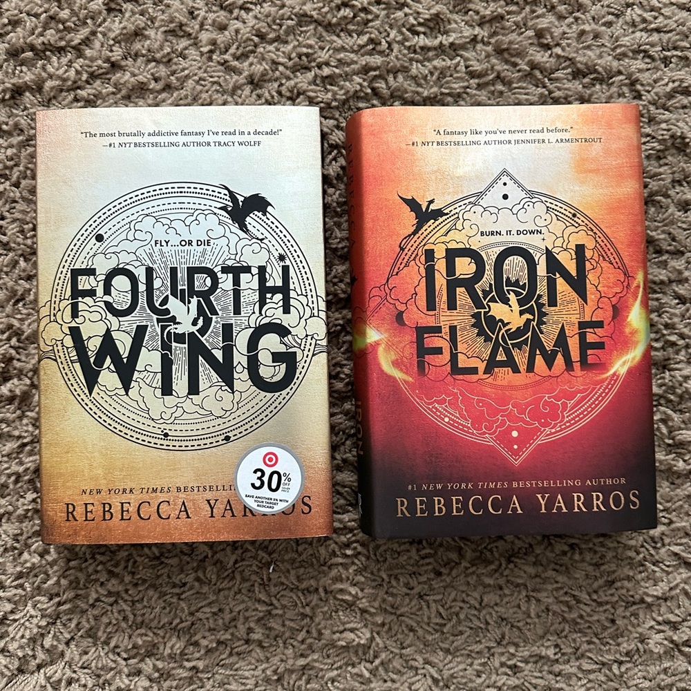 Fourth Wing & Iron Flame books by Rebecca Yarros